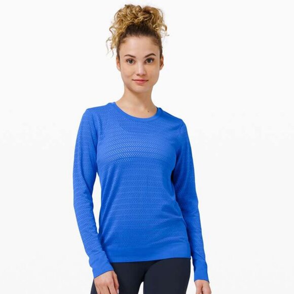 Lululemon Women's Breeze By Long Sleeve - Blue - Picture 1 of 7
